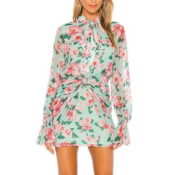 Lovers + Friends Dresses & Skirts - Lover’s and Friends Arianne Floral Mini Dress Longsleeve Size Small